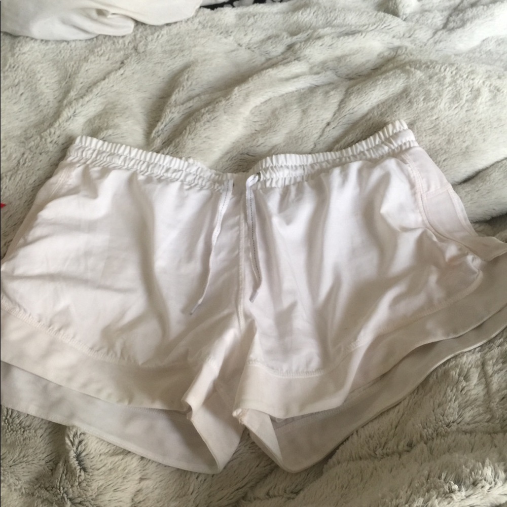 White athletic shorts